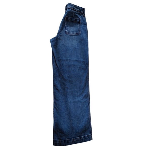 Old Navy -NWOT Extra High Rise Wide Leg Jeans Medium‎ Wash Size 8 - Picture 4 of 11